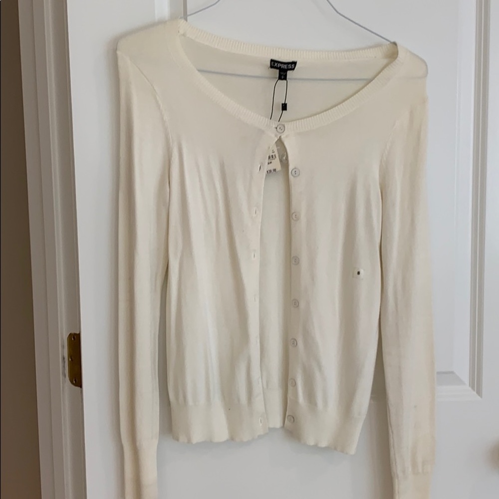 NWT Express cardigan in cream size S/P